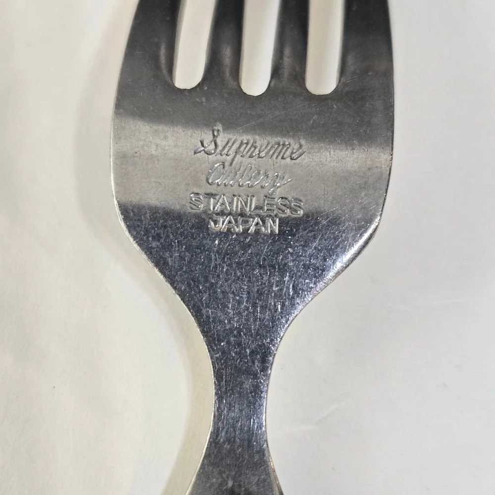 17 Pc Supreme Cutlery Flatware Set TWS131 Floral Scroll Japan Forks Spoons MCM